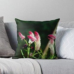 Purple Fluff - Rutgers Gardens Throw Pillow RB0211