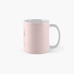 Pink Flower Floral Block R Rutgers Sticker Classic Mug RB0211