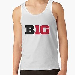 big ten logo- rutgers colors Tank Top RB0211