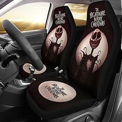 Nightmare Before Christmas Cartoon Car Seat Covers - Old Jack Skellington Portrait Smiling Scary Teeth Seat Covers Ci101105 SC2712