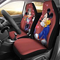 Mickey And Minnie Mouse Disney Cartoon Car Seat Covers Universal Fit 051012 SC2712