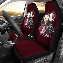 Nezuko Kamado &amp; Tanjiro Kamado Kimetsu No Yaiba Car Seat Covers Universal Fit 051012 SC2712