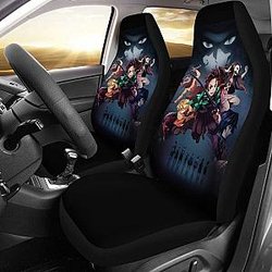 Tanjiro Kamado Kimetsu No Yaiba Anime Fan Car Seat Covers Universal Fit 051012 SC2712