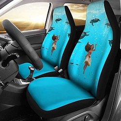 Moana And Turtle Car Seat Covers Disney Cartoon Fan Gift Universal Fit 051012 SC2712