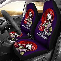 Nightmare Before Christmas Cartoon Car Seat Covers - Pretty Sally With Red Hair And Moon Seat Covers Ci101503 SC2712