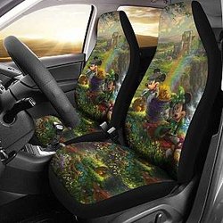 Mickey &amp; Minnie Mouse Disney Cartoon Car Seat Covers Universal Fit 051012 SC2712