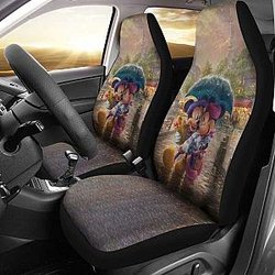 Mickey &amp; Minnie Cute Car Seat Covers Disney Cartoon Universal Fit 051012 SC2712