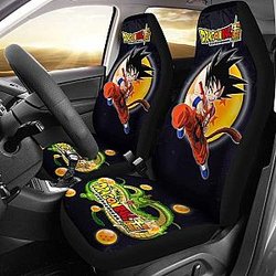 Goku Kick Shenron Dragon Ball Anime Car Seat Covers 2 Universal Fit 051012 SC2712