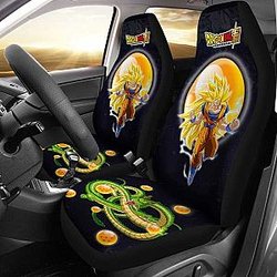 Goku Super Saiyan 3 Shenron Dragon Ball Anime Car Seat Covers 2 Universal Fit 051012 SC2712