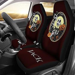 Nightmare Before Christmas Cartoon Car Seat Covers - Jack Skellington With Mickey Skull Pumpkin Seat Covers Ci101305 SC2712