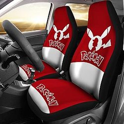 Pikachu Red Seat Covers Pokemon Anime Car Seat Covers Ci102702 SC2712