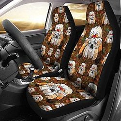 Shih Tzu  Cartoon Dogs Style Car Seat Covers Universal Fit 051012 SC2712