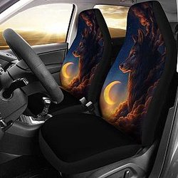 Wolf Car Seat Covers 1 Universal Fit 051012 SC2712