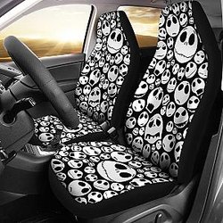 Nightmare Before Christmas Cartoon Car Seat Covers | Jack Skellington Multiple Emotion Face Seat Covers Ci100604 SC2712