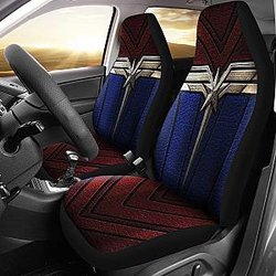 Captain Marvel Logo Art Car Seat Covers Movie Fan Gift H050320 Universal Fit 072323 SC2712