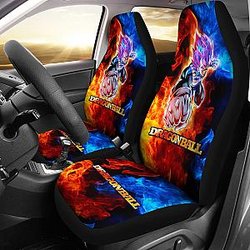 Vegeta Punch Fire Dragon Ball Anime Yellow Car Seat Covers Unique Design Ci0814 SC2712