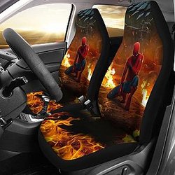 Fire Spiderman Hero Marvel Homecoming Car Seat Covers Lt03 Universal Fit 225721 SC2712