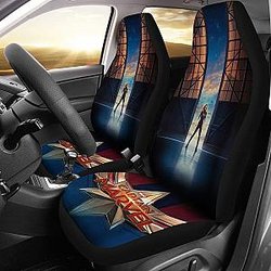 Marvel Movie Captain Marvel Car Seat Covers Lt03 Universal Fit 225721 SC2712