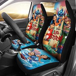 Lilo &amp; Stitch Beach Vacation Car Seat Covers Nh06 Universal Fit 225721 SC2712