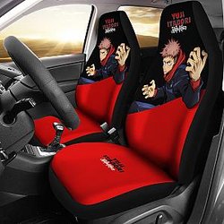 Yuji Itadori Seat Covers Fan Art Jujutsu KaiSen Anime Car Seat Covers Fan Gift Ci0631 SC2712