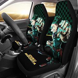 Izuku Midoriya Angry My Hero Academia Car Seat Covers Anime Accessories Ci0614 SC2712