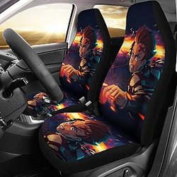 Kamado Tanjiro Car Seat Covers Anime Demon Slayer Seat Covers Ci0606 SC2712