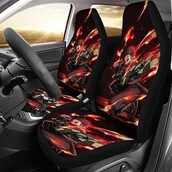 Kamado Tanjiro Fire Anime Car Seat Covers Demon Slayer Chapters Seat Covers Gift Ci0604 SC2712