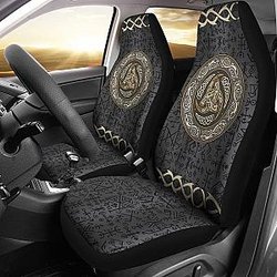 Viking - Triple Horns Of Odin Car Seat Covers  Nn8 Universal Fit 215521 SC2712