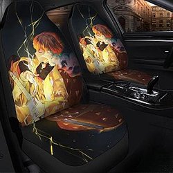 Agatsuma.Zenitsu Demon Slayer Best Anime 2020 Seat Covers Amazing Best Gift Ideas 2020 Universal Fit 090505 SC2712