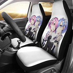 Ram &amp; Rem Rezero Seat Covers Amazing Best Gift Ideas 2020 Universal Fit 090505 SC2712