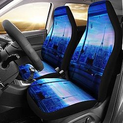 Anime Cat Night Seat Covers Amazing Best Gift Ideas 2020 Universal Fit 090505 SC2712