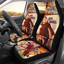 Fairy Tail Natsu Dragneel Comic Style Car Seat Covers Manga Mixed Anime Universal Fit 194801 SC2712