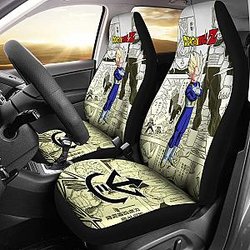 Vegeta Saiyan Dragon Ball Z Car Seat Covers Manga Mixed Anime Universal Fit 194801 SC2712