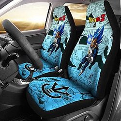 Vegeta Blue Dragon Ball Z Car Seat Covers Manga Mixed Anime Strong Universal Fit 194801 SC2712