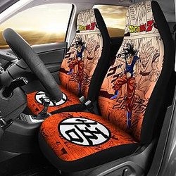 Son Goku Dragon Ball Z Car Seat Covers Manga Mixed Anime Cool Universal Fit 194801 SC2712