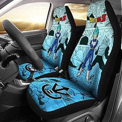 Vegeta Blue Dragon Ball Z Car Seat Covers Manga Mixed Anime Cool Universal Fit 194801 SC2712