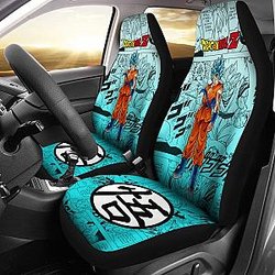 Goku Blue Dragon Ball Z Car Seat Covers Manga Mixed Anime Strong Universal Fit 194801 SC2712