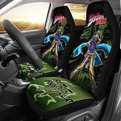 Jojo Bizarre Adventure Gyro Manga Checkerboard Style Car Seat Covers Anime Universal Fit 194801 SC2712