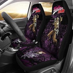 Jojo Bizarre Adventure Jostar Manga Checkerboard Style Car Seat Covers Anime Universal Fit 194801 SC2712