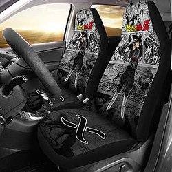 Goku Black Rose Dragon Ball Z Car Seat Covers Manga Mixed Anime Quotes Universal Fit 194801 SC2712