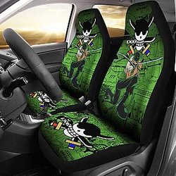 Roronoa Zoro One Piece Car Seat Covers Anime Mixed Manga Universal Fit 194801 SC2712