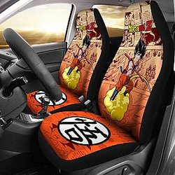 Son Goku Characters Dragon Ball Z Car Seat Covers Manga Mixed Anime Universal Fit 194801 SC2712