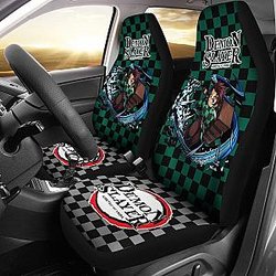 Demon Slayer Tanjiro Uniform Car Seat Covers Anime Universal Fit 194801 SC2712