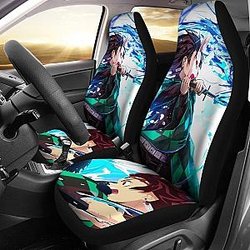 Kitmesu No Yaiba Demon Slayer Car Seat Covers For Fan Universal Fit 194801 SC2712