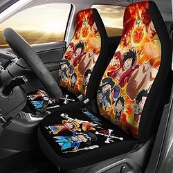 Luffy Sabo Ace Pirates One Piece Anime Car Seat Covers Universal Fit 194801 SC2712