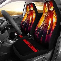 Mandalorian Car Seat Covers For Star Wars Fan Gift Idea Universal Fit 194801 SC2712