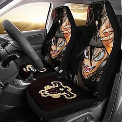 Asta Bull Symbol Black Clover Anime Car Seat Covers Universal Fit 194801 SC2712