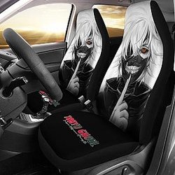 Ken Kaneki Face Anime Tokyo Ghoul Car Seat Covers Universal Fit 194801 SC2712