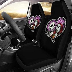 Jack &amp; Sally Nightmare Before Christmas Car Seat Covers Universal Fit 194801 SC2712