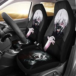 Ken Kaneki Anime Tokyo Ghoul Car Seat Covers Fan Gift Universal Fit 194801 SC2712